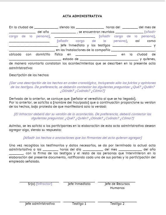 Ejemplo Acta Administrativa